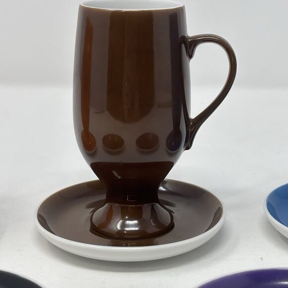 VTG LaGardo Tackett Schmid Espresso Cups Saucers Coffee MCM Atomic Age Artcore - Picture 3 of 13